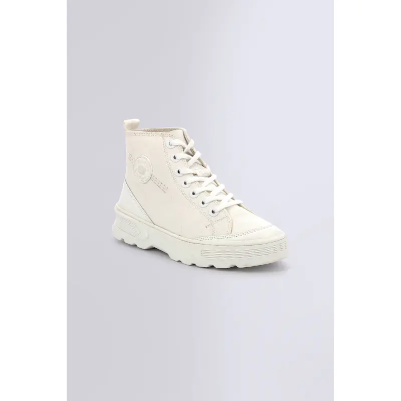 KICK WAY BLANC SNEAKERS HAUTES Textile Femme