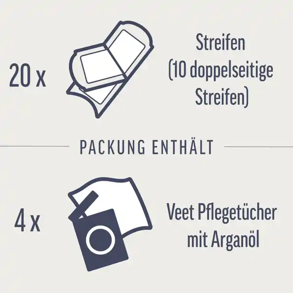 Expert Kaltwachsstreifen Gesicht