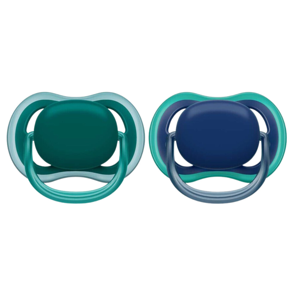 Philips Avent Ultra Air Fopspeen 6-18 mnd Groen Blauw2 stuks