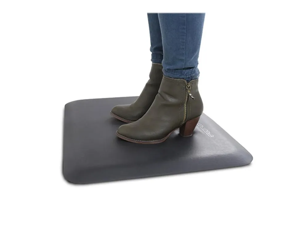 Ergotron WorkFit Small - Gulvmåtte - rektangulær - 61 x 46 cm - sort