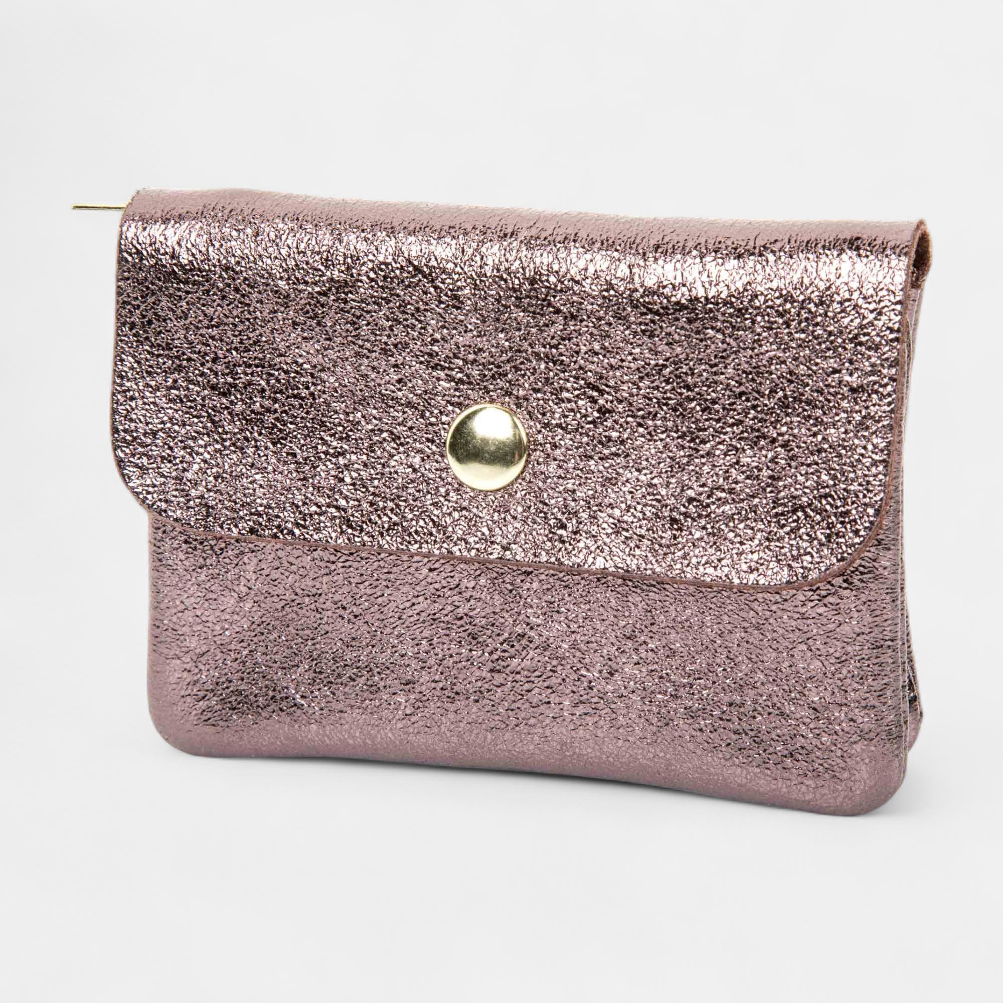 Petite maroquinerie en cuir marron