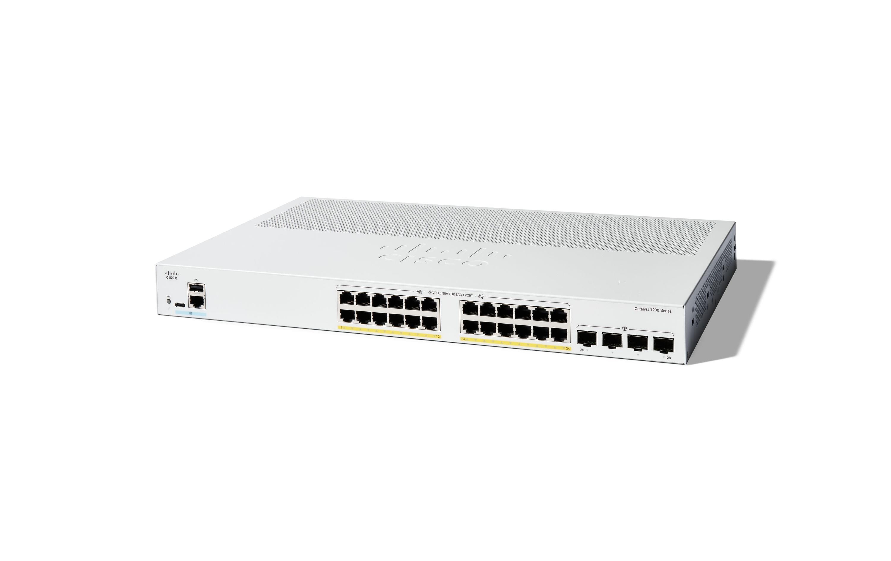 PoE+ Switch Catalyst C1200-24P-4G 28 Port<br>Cisco Catalyst Switches der Serie 1200