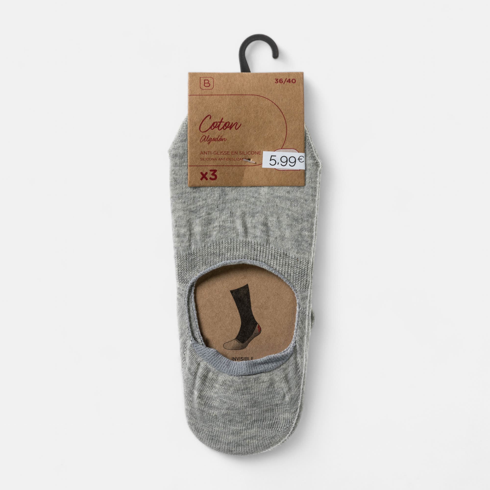 Chaussettes Femme gris