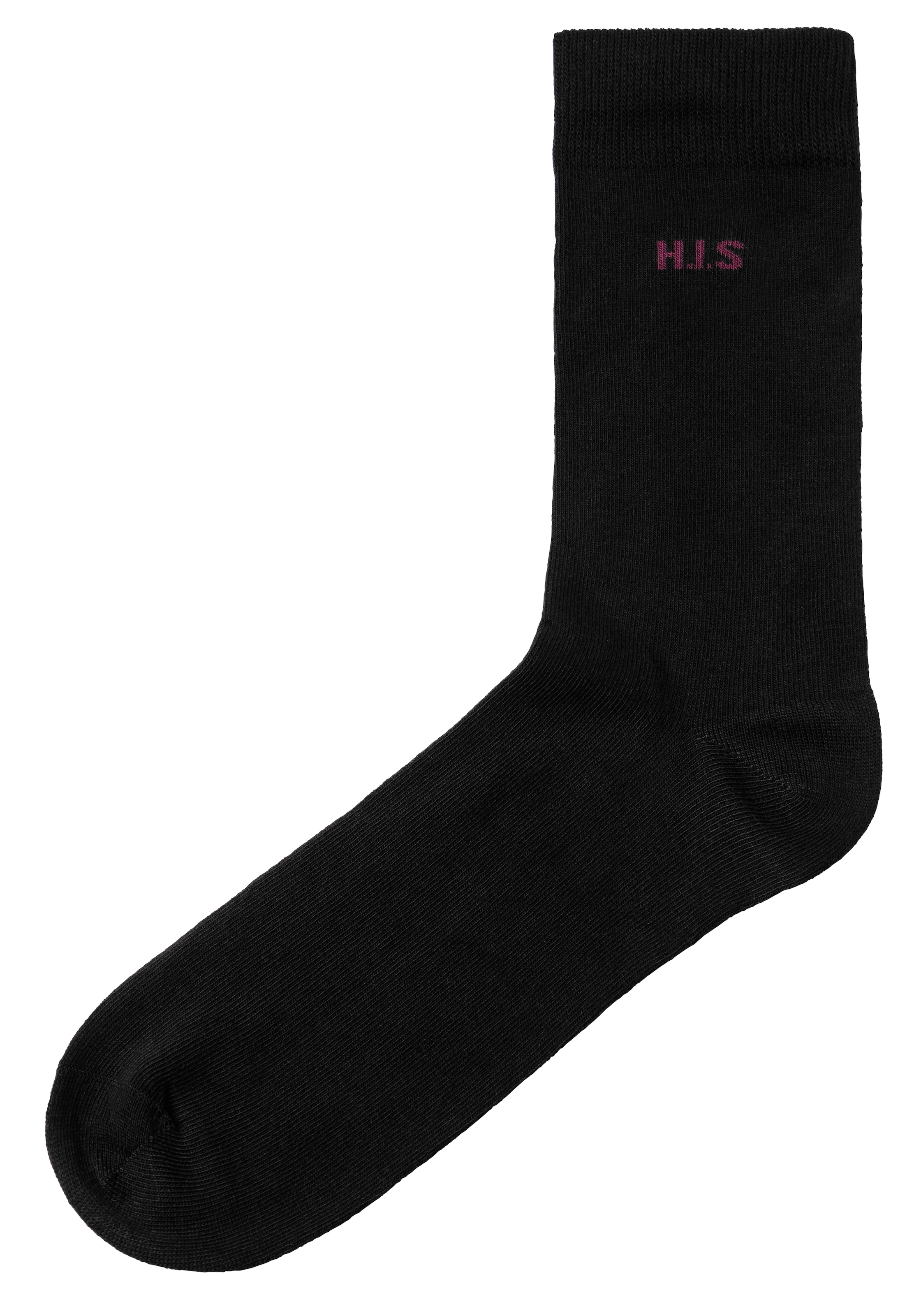 H.I.S Socken Packung, 10 Stk. tlg. mit farbigem Innenbund
