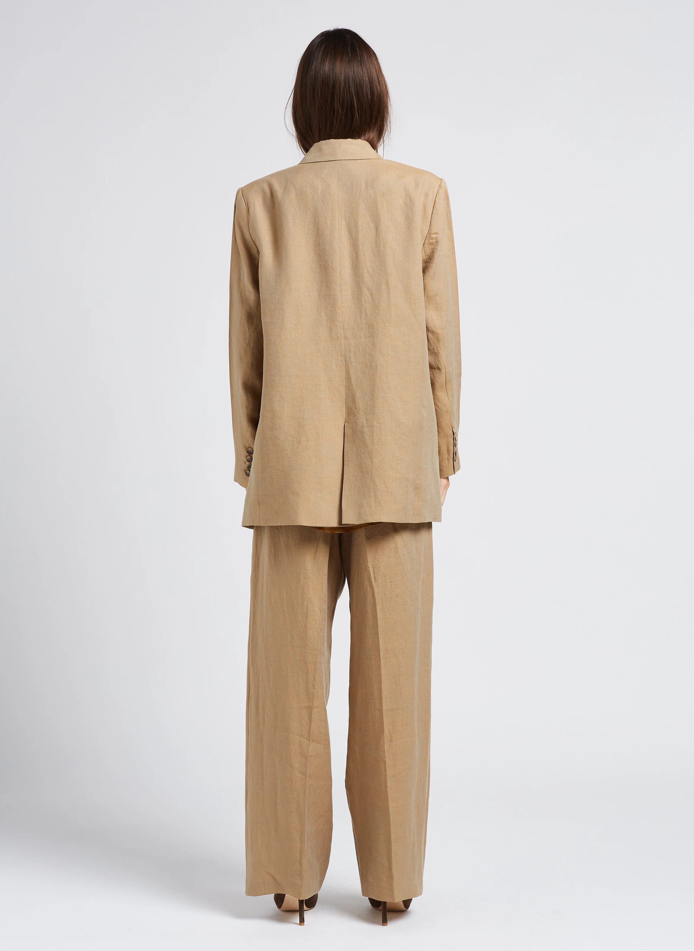 TALLAS - Veste blazer à clous colorés | Beige