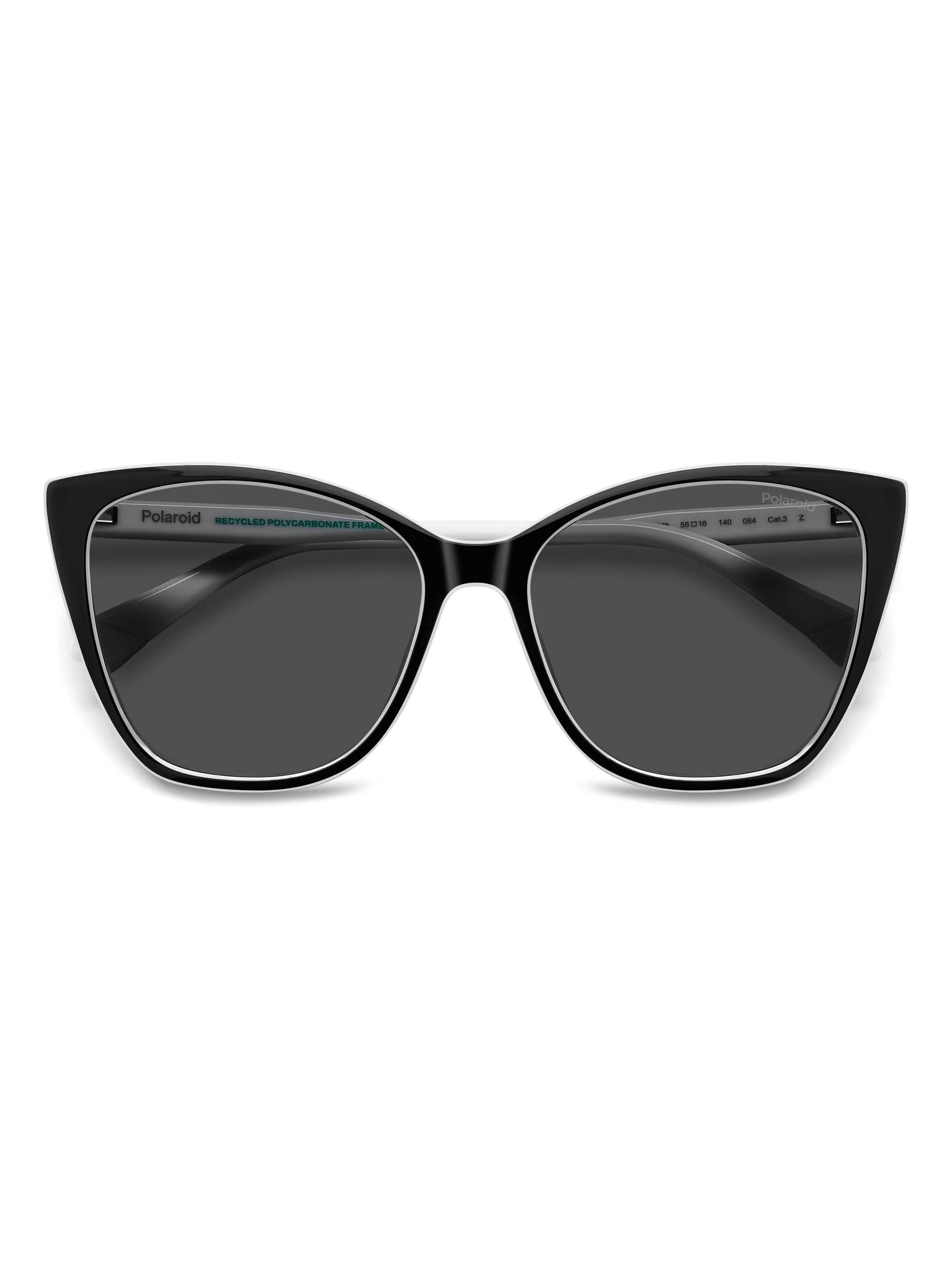 Polaroid Rectangular Black Sunglasses