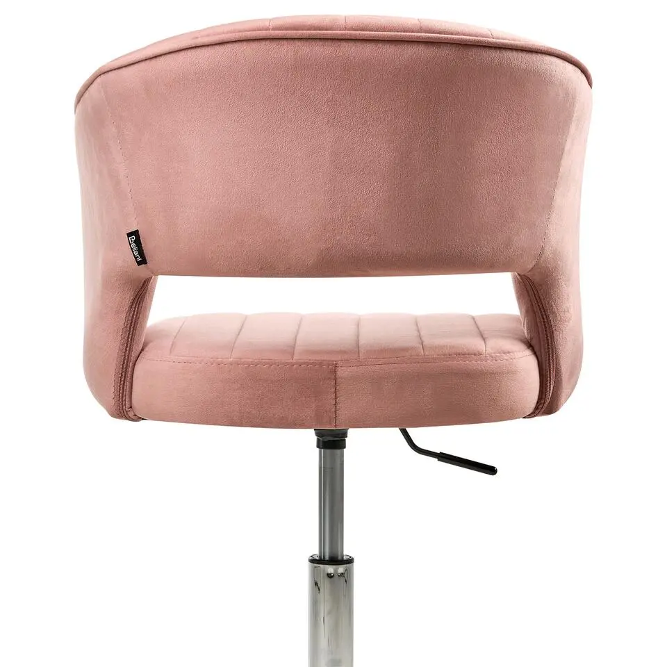 KATONAH - Bureaustoel - Roze - Fluweel