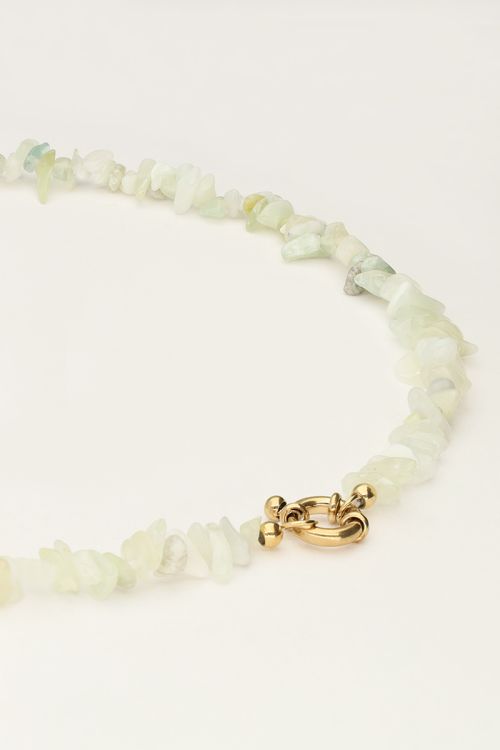 Ocean ketting met mintgroene steentjes