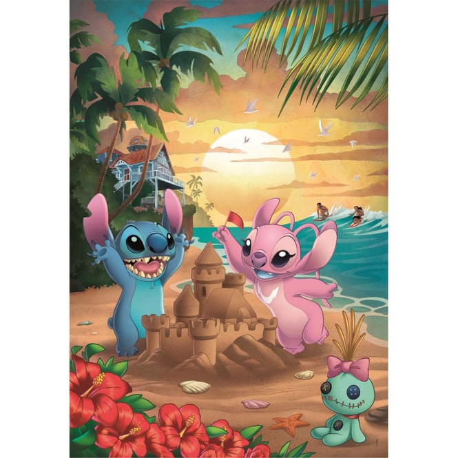 Disney Stitch & Angel - Puzzle - 500 Teile + Poster