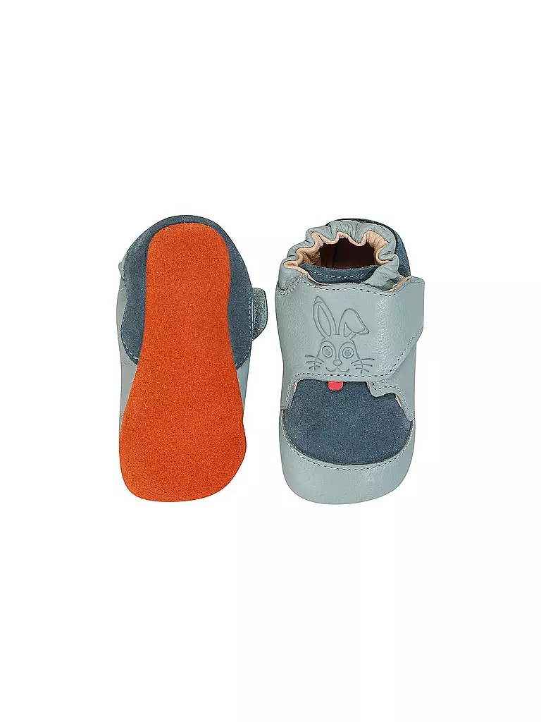 AFFENZAHN Krabbelschuhe CRAWLY HASE petrol