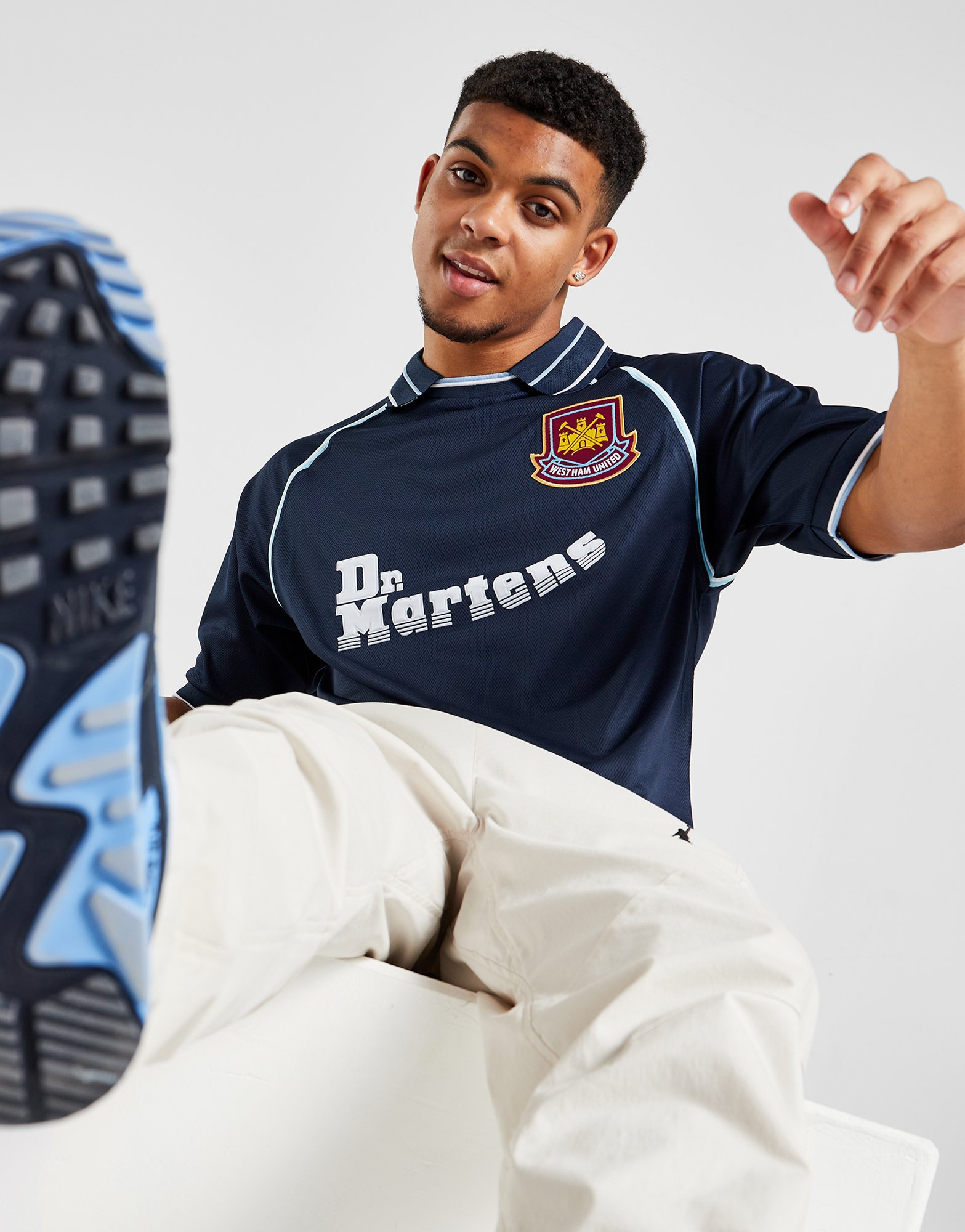 Score Draw Maillot Rétro Extérieur West Ham United FC 2000 Homme