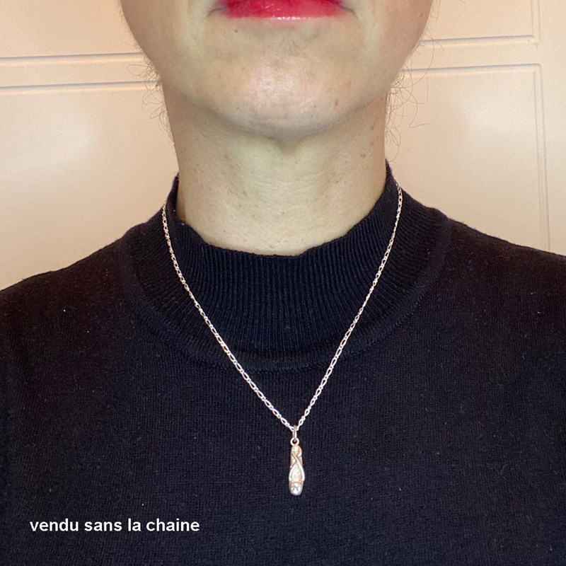 Pendentif chausson de danse - Argent massif