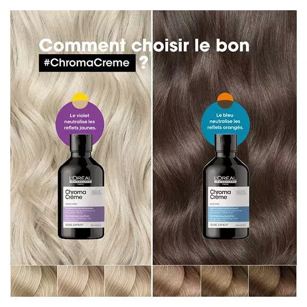 L'Oréal Professionnel Serie Expert Chroma Crème Shampoo Violeta Creme Neutralizante para Tons Amarelos 300ml