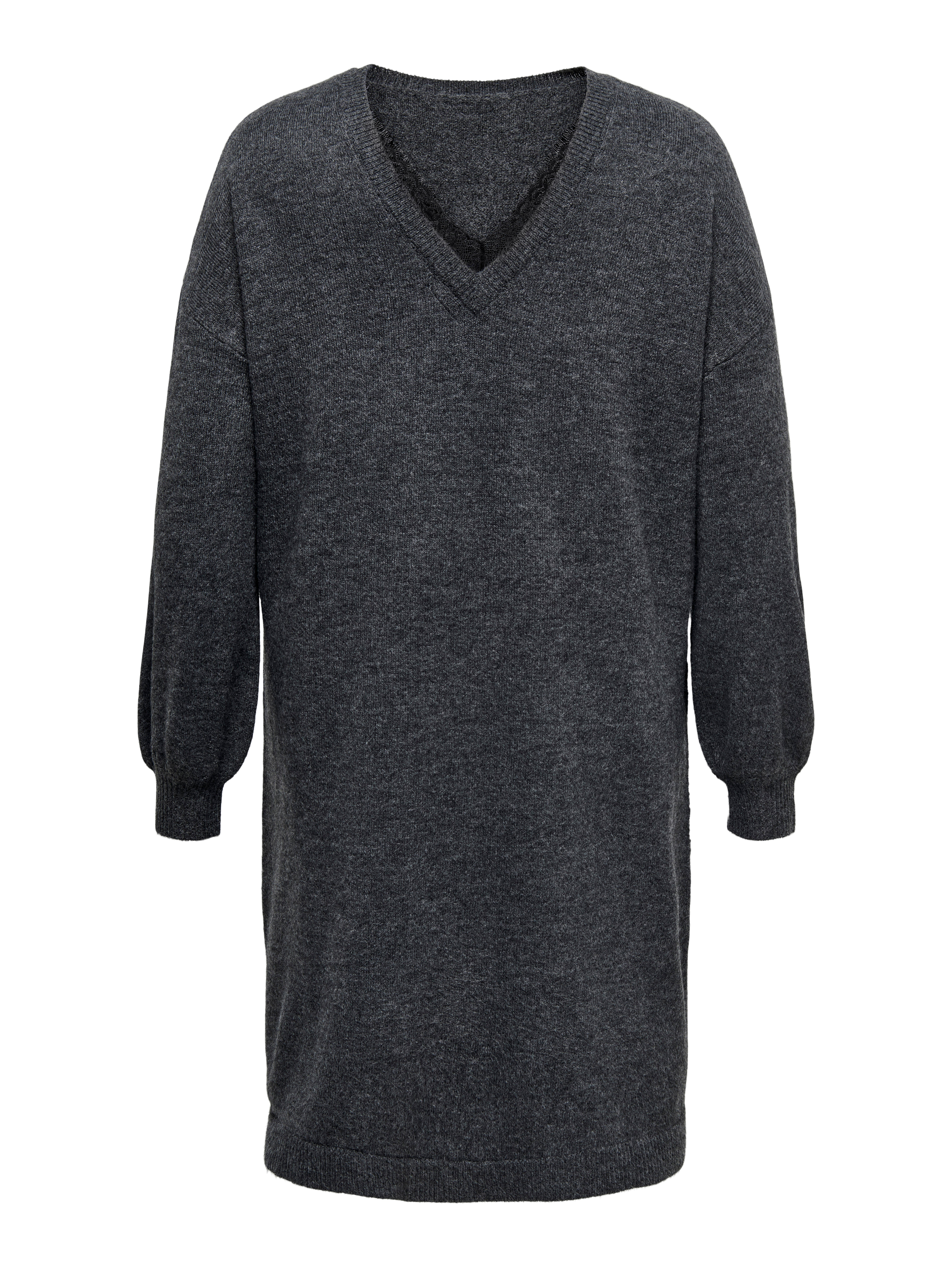 CARMANIFESTA Midikleid Dark Grey Melange