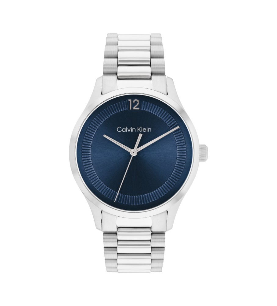 Relógio analógico icônico Calvin Klein, azul marinho