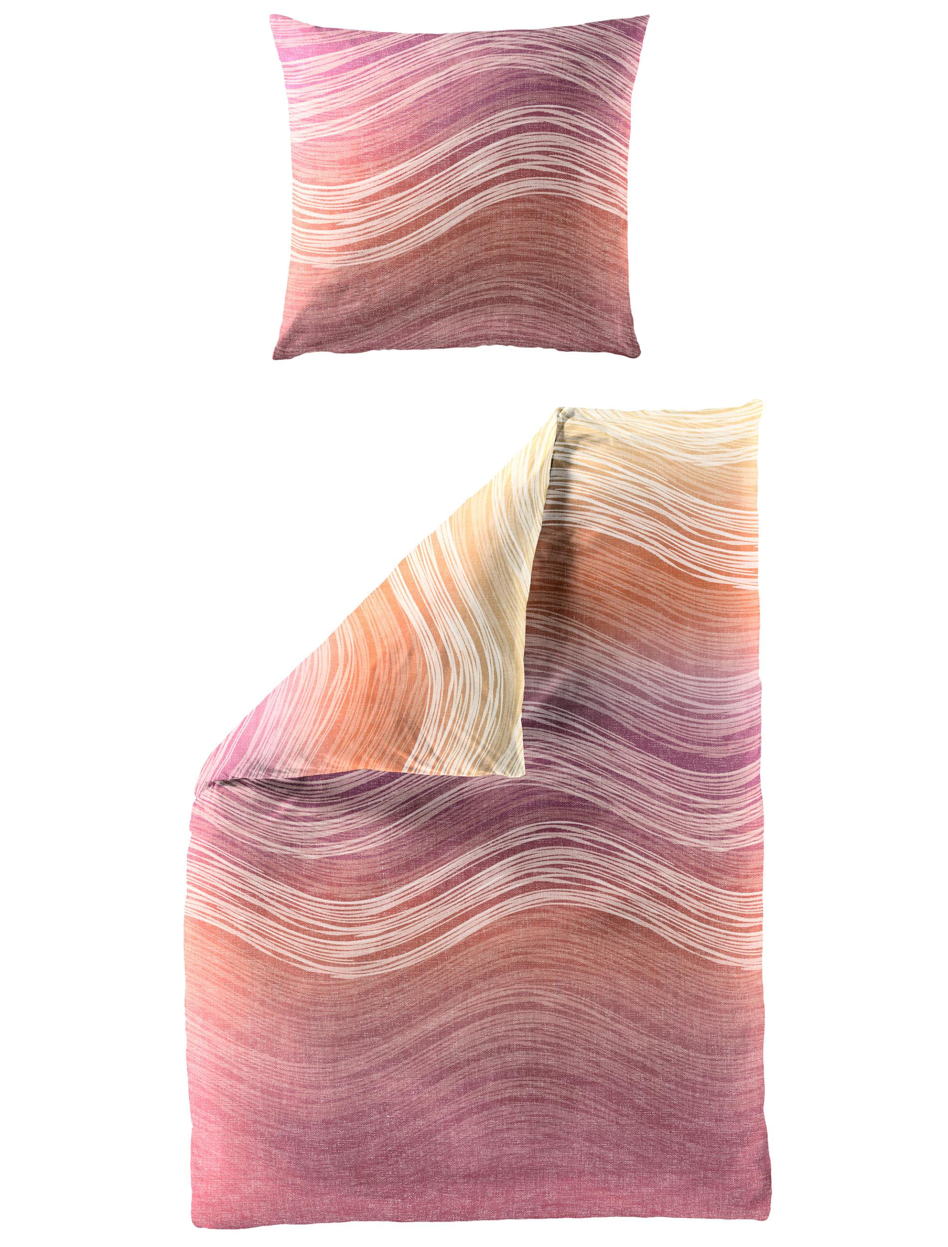 Bettwäsche Mako-Satin MANGO 135x200cm, mit 1 Kissen
