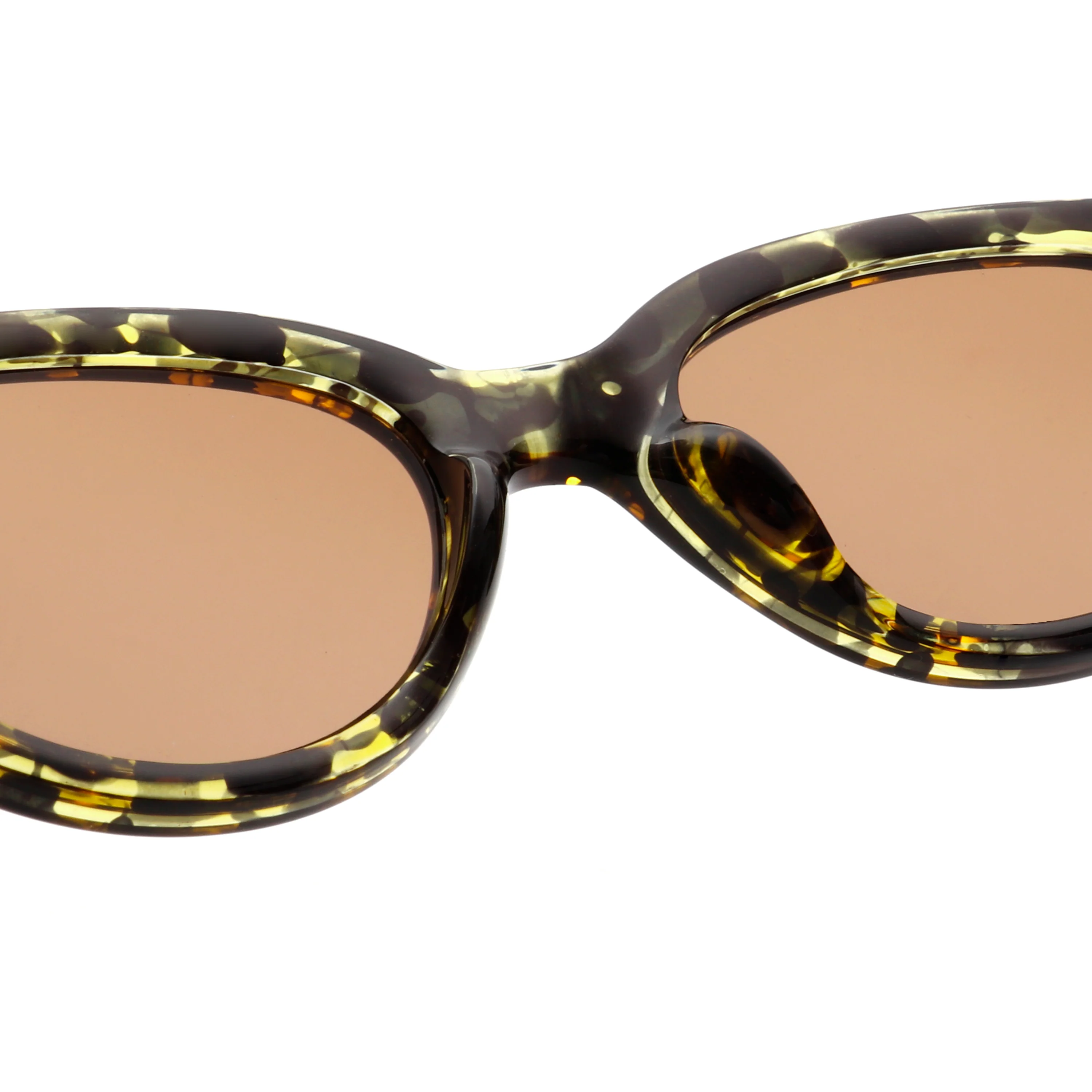 A. Kjærbede  Winnie solbrille - Black / Yellow Tortoise