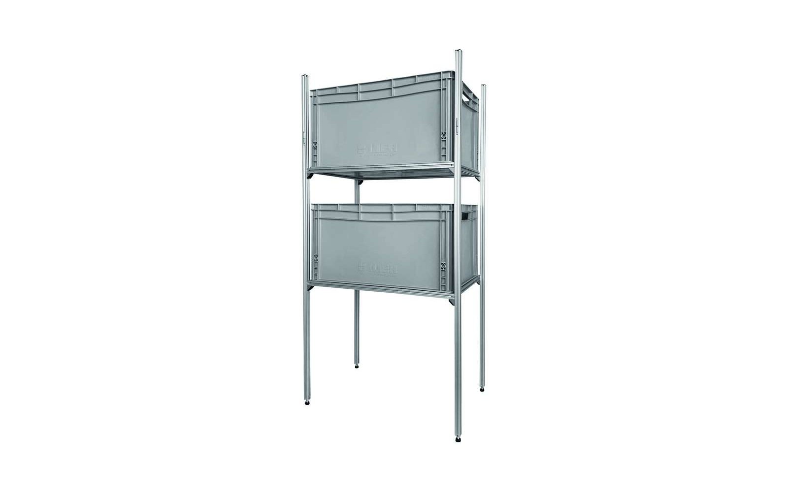 SYS-RACK Regal-System 64-L-RTR-1 Quer für Heckgarage 85 x 31 x 130 cm