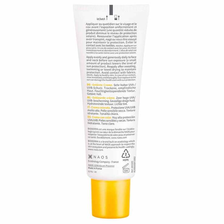 Bioderma Photoderm Creme SPF 50 + hell für trockene, sonnenempfindliche Haut, 40 ml