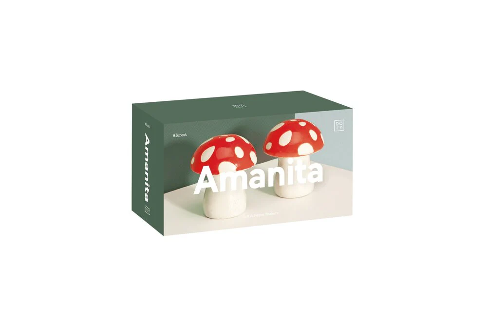 Doiy  Amanita salt & pebersæt - rød