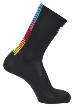 Chaussettes Salomon Pulse Crew Race Flag Noir
