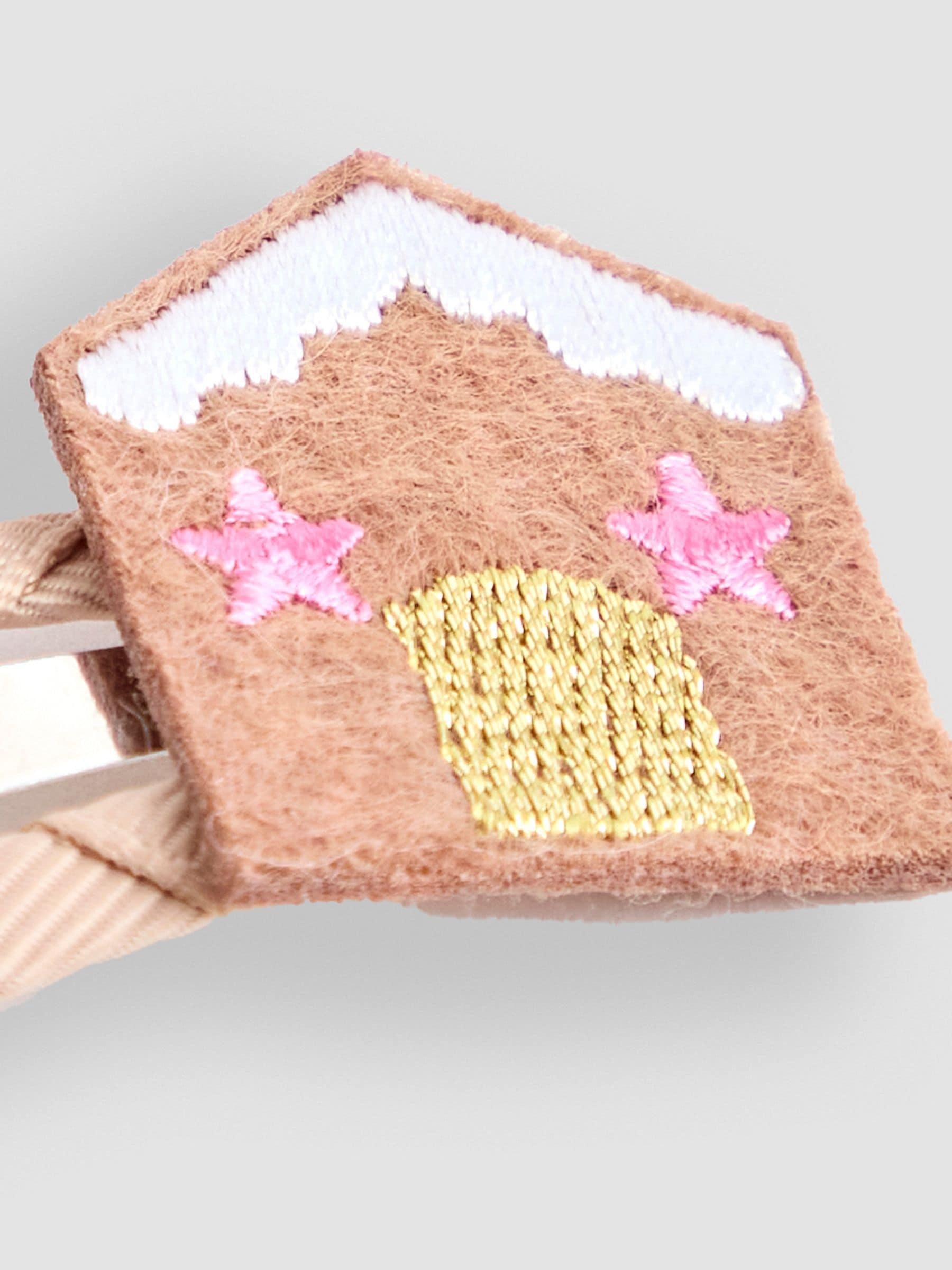 Roze - JoJo Maman Bébé 5-Pack Festive Embroidered Clips