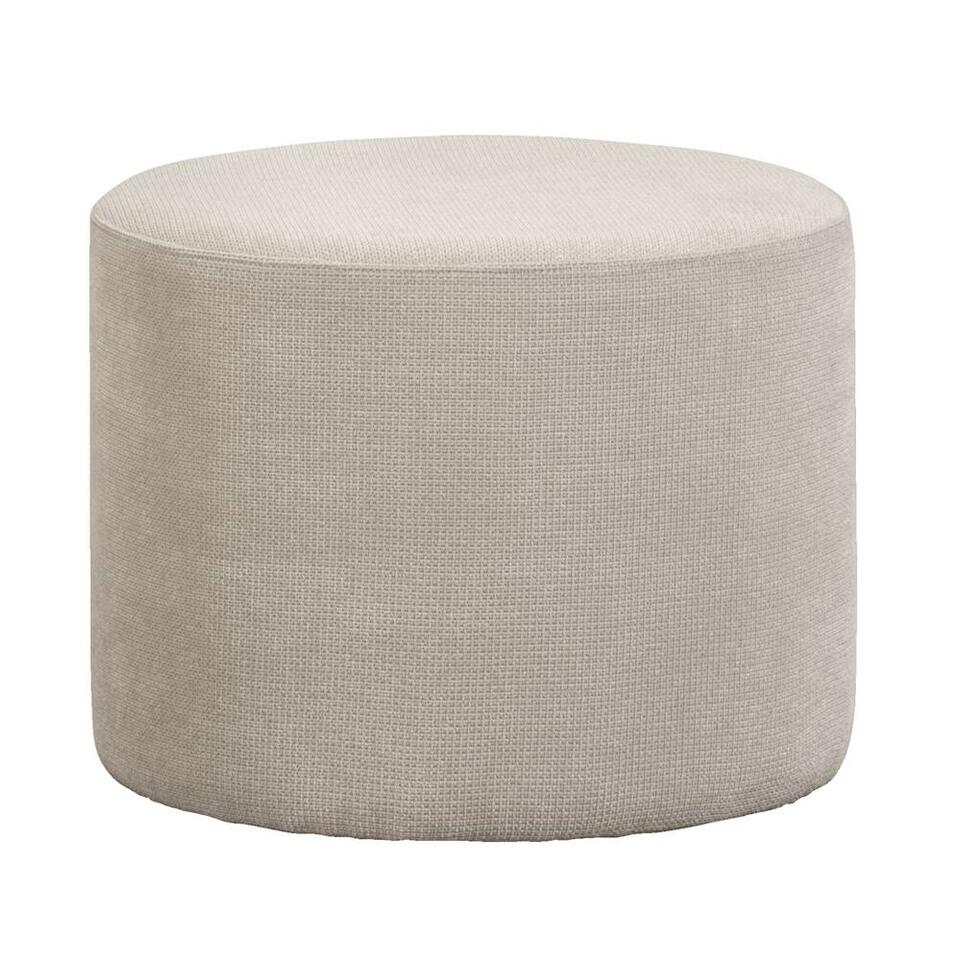 Hocker Rondo - zand - 42,8x56x56 cm
