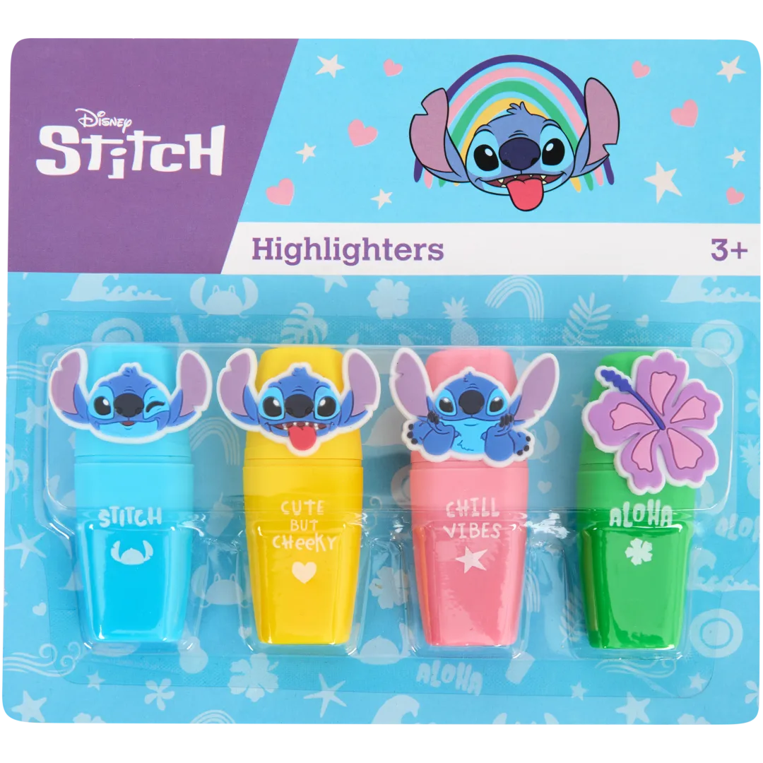 Disney Stitch markeerstiften 4 stuks | diverse varianten