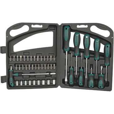BRÜDER MANNESMANN Kit d'outils, 47 pièces, dans une malette