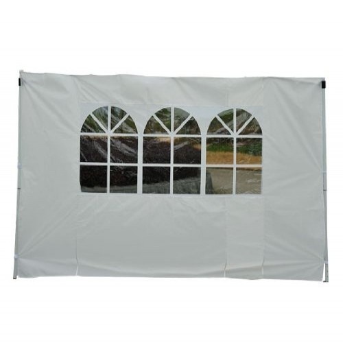 Paredes laterais brancas para tenda Outsunny com janelas.