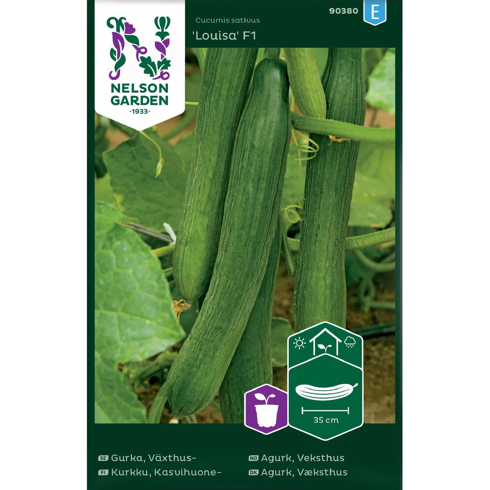 Cucumis sativus 'Louisa' Veksthusagurk 'Louisa'