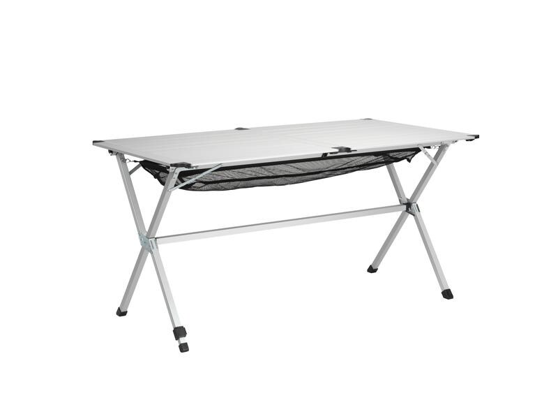 Campart Campingtisch Michigan mit rollbarer Tischplatte, 14 Praktischer Campingtisch mit rollbarer Tischplatte