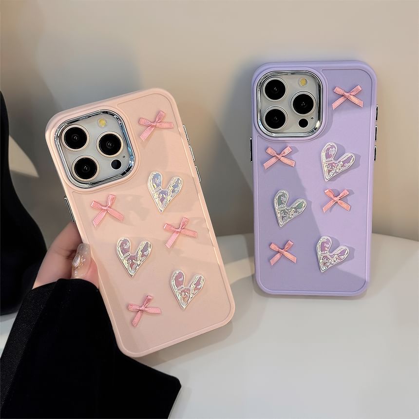 kloudkase - Hart Lint Telefoonhoesje - iPhone 15 Pro Max / 15 Pro / 15 Plus / 15 / 14 Pro Max / 14 Pro / 14 Plus / 14 / 13 Pro Max / 13 Pro / 13 / 13 mini / 12 Pro Max / 12 Pro / 12 / 12 mini / 11 Pro Max / 11 Pro / 11