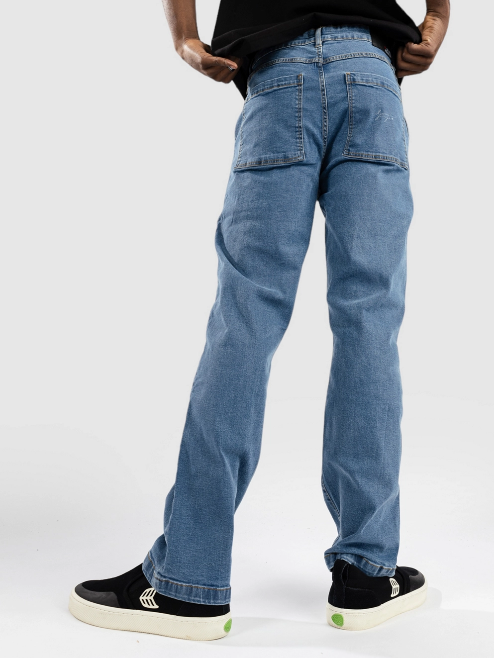Denim Project Slouchy Jeans mid blue washed