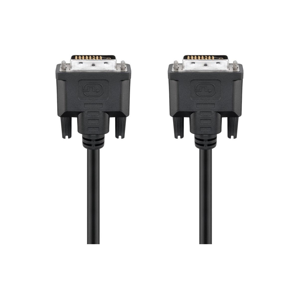 Goobay DVI-D Full HD-kabel Dual Link, nikkel