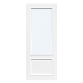 Arne & Bodil binnendeur ABT103 mat facetglas - wit afgelakt