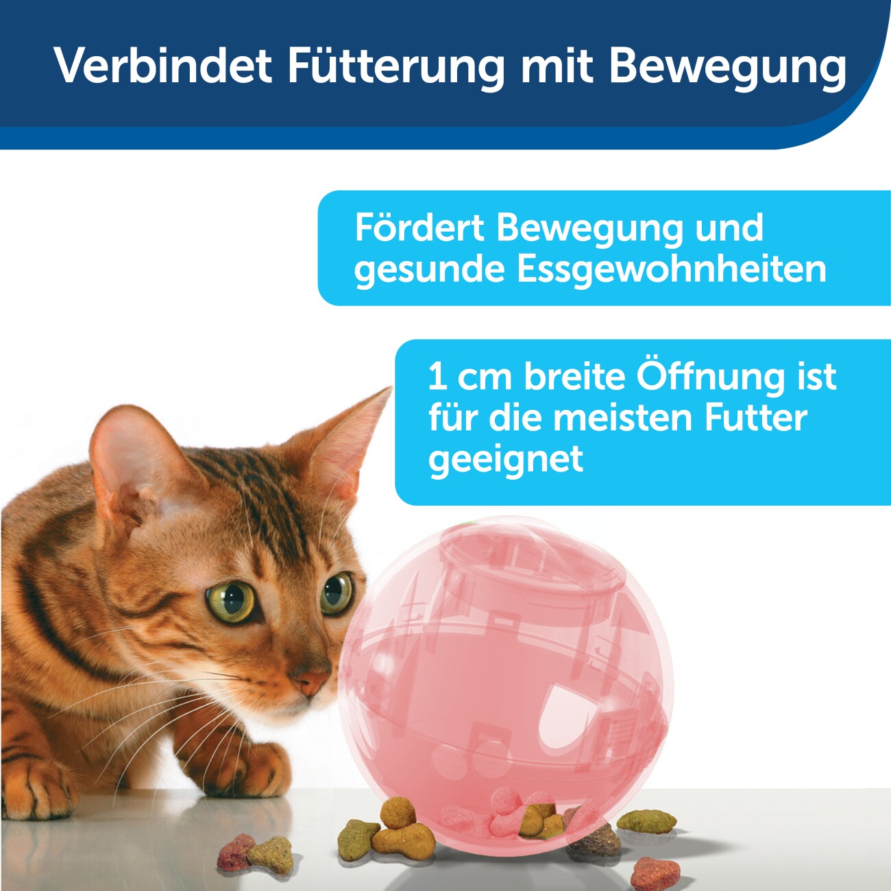 PetSafe SlimCat Snackball für Katzen rosa