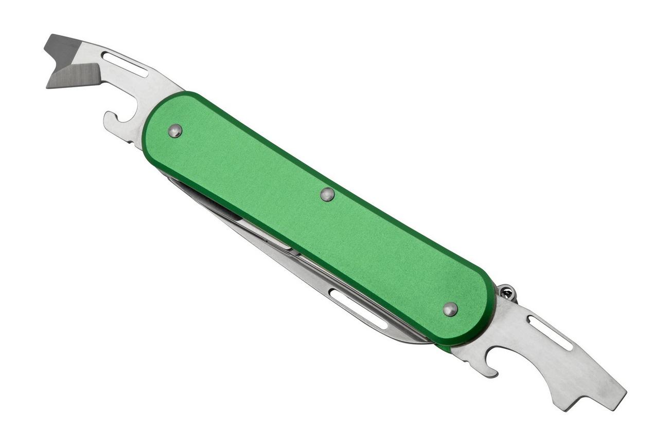 FOX Vulpis 4-Tools FX-VP130-F4OD, N690Co, Aluminium OD Green, Zwitsers zakmes