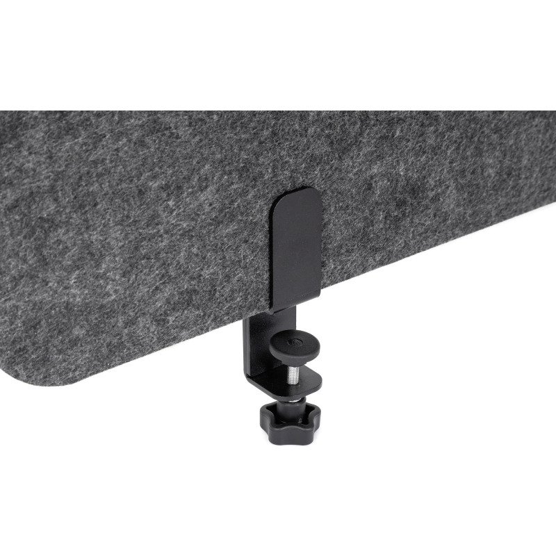 Panneau acoustique de bureau Sculpo gris fixation métal L 140 x H 40 cm ARCHYI