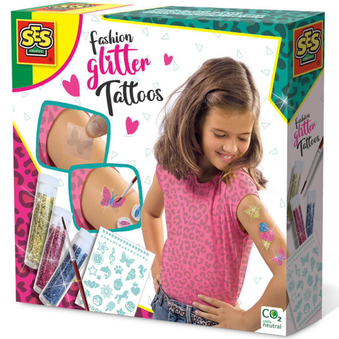 Ses creative diy kindertattoos glitter