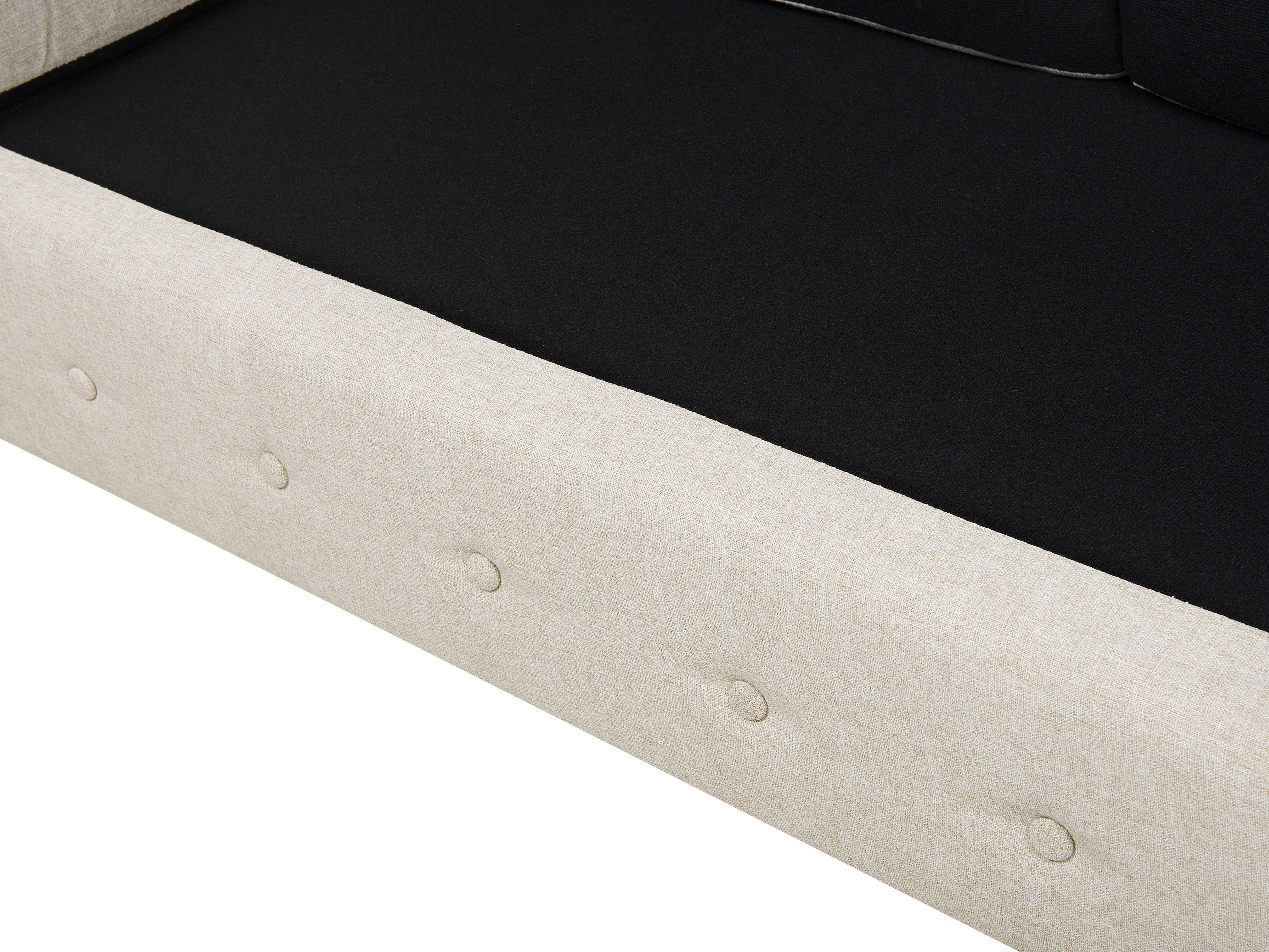 Bank 3-zits CHESTERFIELD Stof Beige