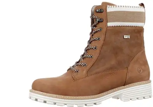 D0W77-22 Remonte bruin combi - maat 44 veterboot bruin combi - maat 44 Calandschoen