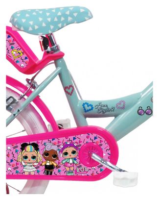 Vélo 16 '' Licence ''LOL '' pour enfant de 5 à 7 ans avec stabilisateurs à molettes