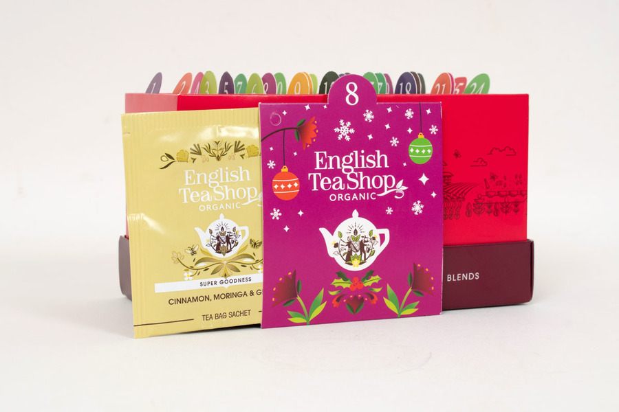 English Tea Shop Advent Calendar Sachet Red 2024