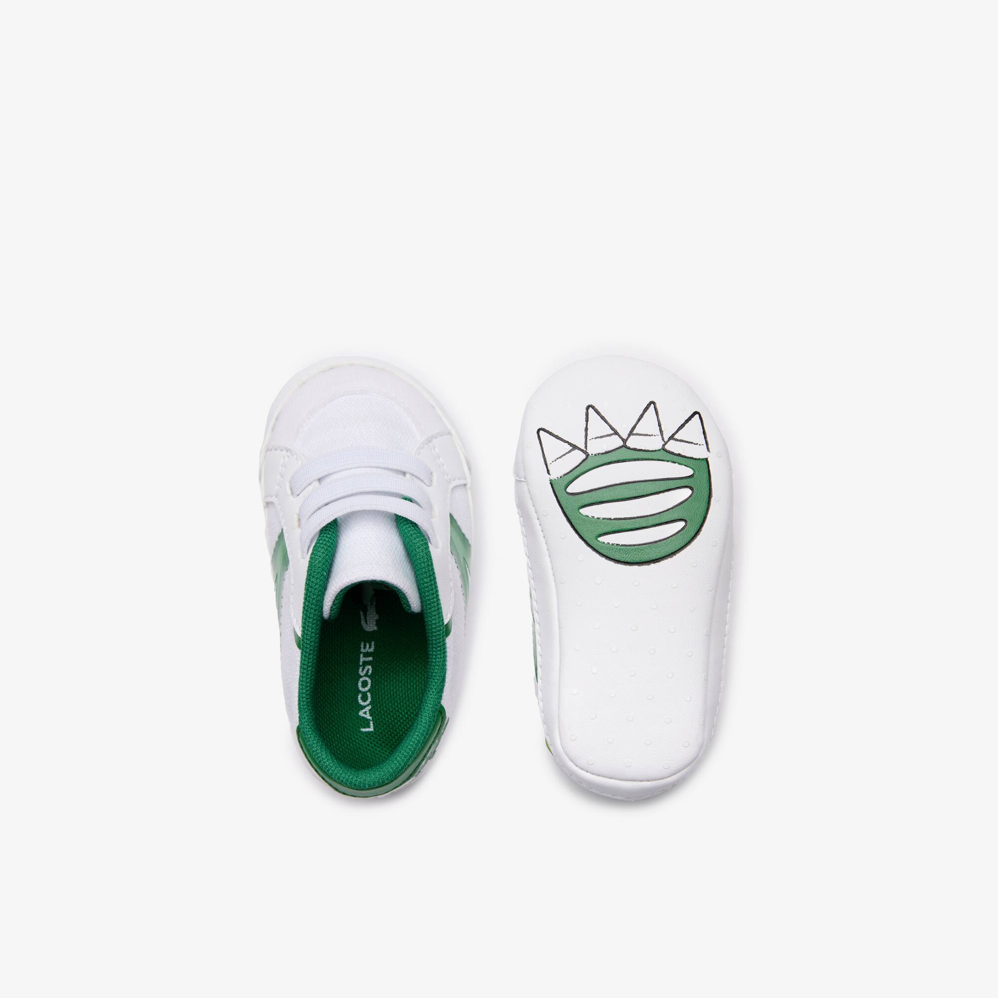 Kleinkinder-Sneakers L004 Cub aus Textil und Synthetik Sneakers - Weiss - Lacoste - Kinder