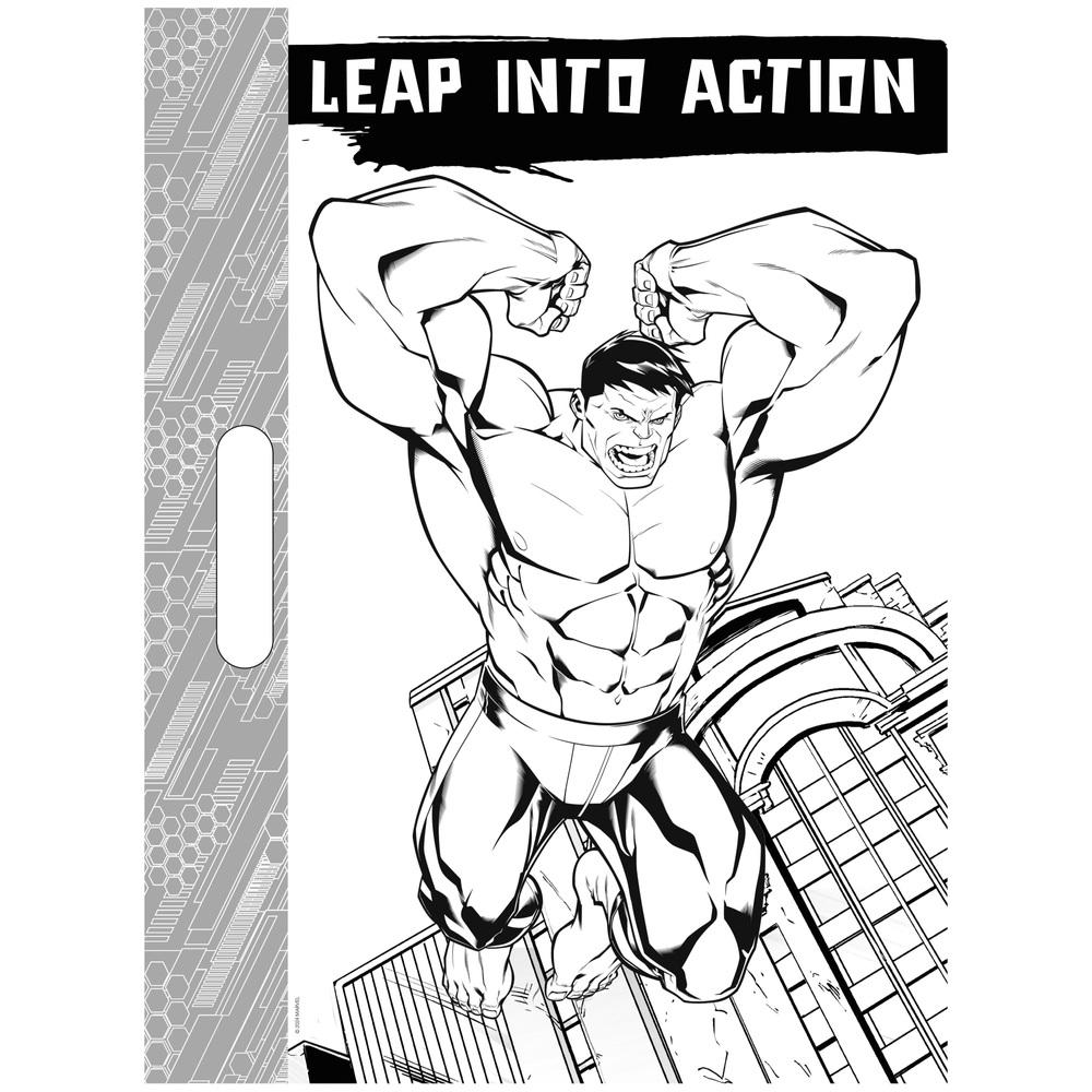 Marvel Avengers: Hulk Riesen-Malbuch mit 50 Aufklebern