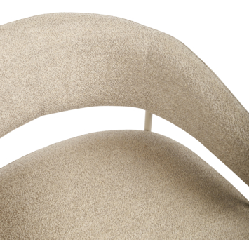 KARWEI fauteuil Coco bouclé beige