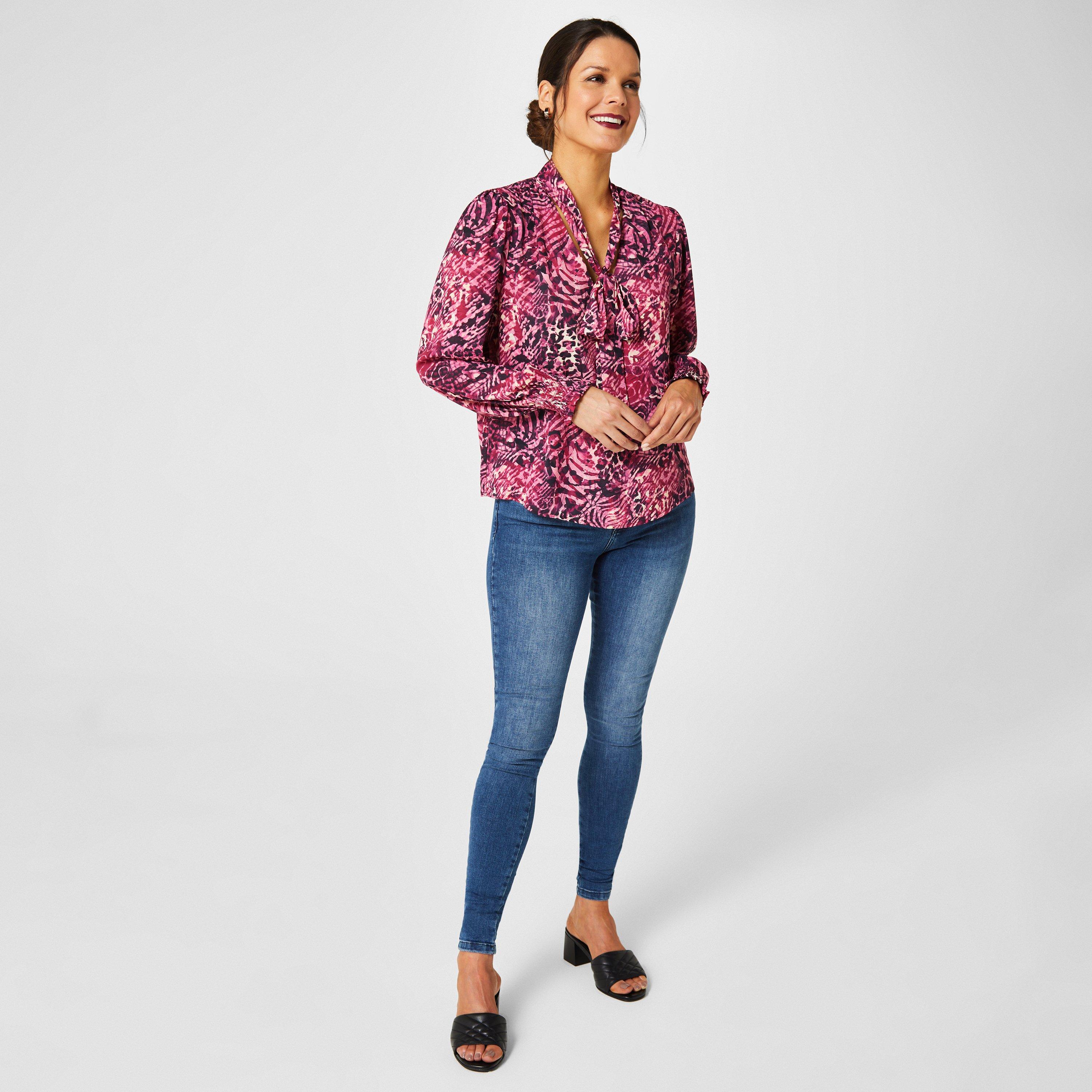 Biba Tie Neck Blouse