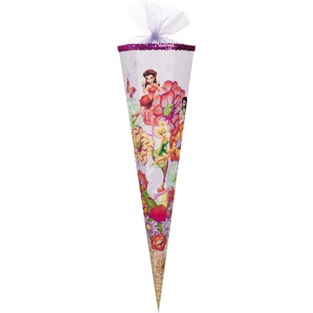Nestler Schultüte Disney's Fairies Fairyland 6-eckig, Tüll/Textilborte, 85cm