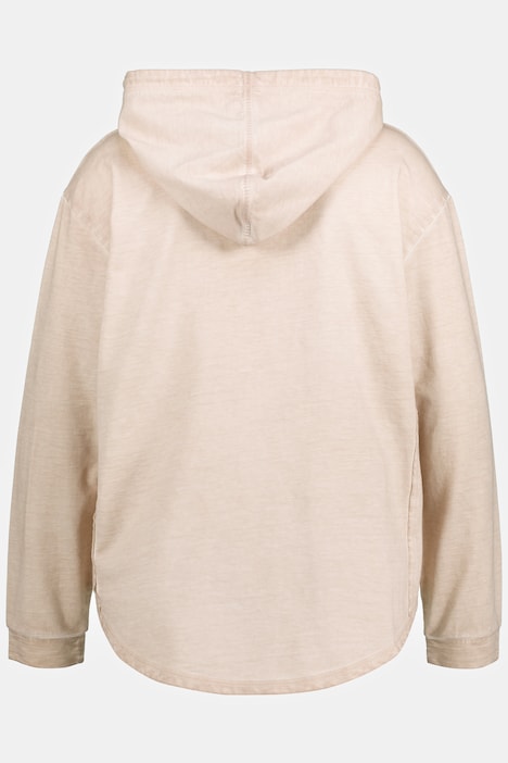 Hoodie, Oversized, Langarm, Kapuzenshirt